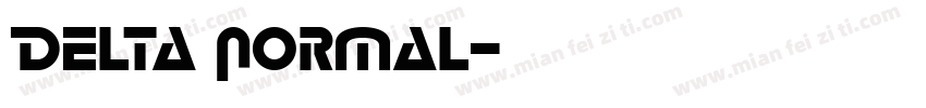 Delta Normal字体转换